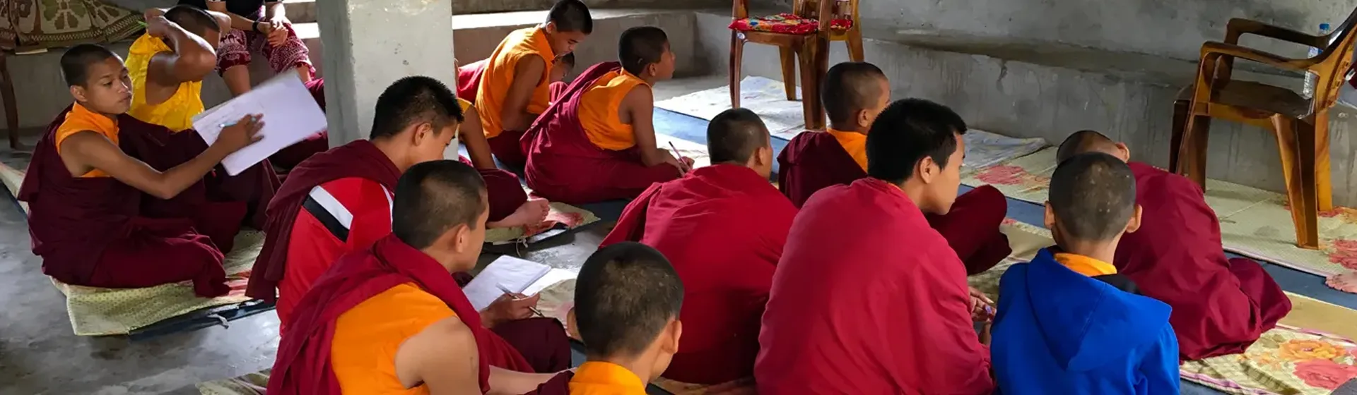 Monks learning